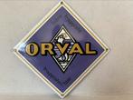 12/12 cm echt geëmailleerd bord van Orval, Verzamelen, Zo goed als nieuw