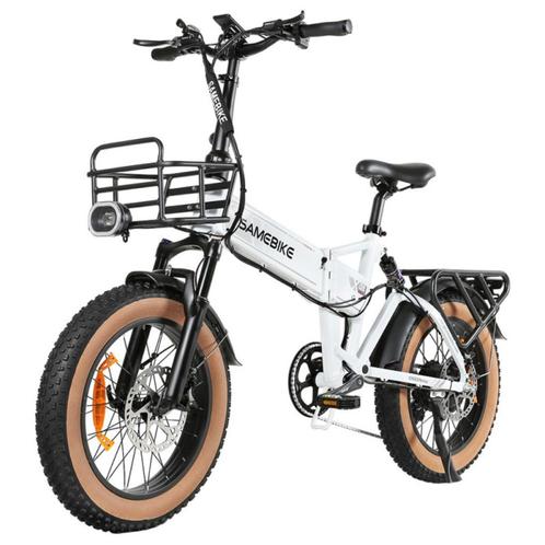 SAMEBIKE XWLX09-II 1000W/15Ah witte elektrische fiets, Sport en Fitness, Overige Sport en Fitness, Nieuw, Verzenden