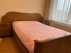 3-deurs kleerkast, opmaaktafel met spiegel en bedframe 1947, Huis en Inrichting, Slaapkamer | Complete slaapkamers, Ophalen, Gebruikt