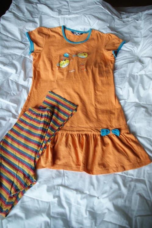 pyjama met ballonvissen Woody maat 14y of 164, Kinderen en Baby's, Kinderkleding | Maat 164, Gebruikt, Meisje, Nacht- of Onderkleding