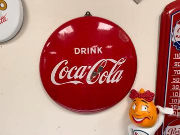 Panneau publicitaire en émail Coca Cola, Enlèvement ou Envoi, Utilisé, Panneau publicitaire