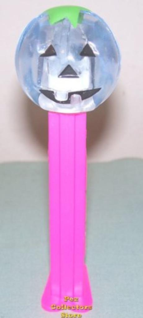 PEZ dispenser Crystal Pumpkin - U.S.A. Import - Zeldzaam!, Verzamelen, Poppetjes en Figuurtjes, Zo goed als nieuw, Ophalen of Verzenden