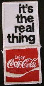 Emblème à coudre de Coca Cola C'est la vraie Coca Patche, Enlèvement ou Envoi, Neuf
