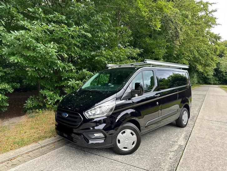 Ford Transit Custom 1e eigenaar, Auto's, Ford, Particulier, Transit, Bluetooth, Diesel, Euro 6, 5 deurs, Handgeschakeld, Zwart