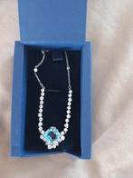 Swarovski ketting, Handtassen en Accessoires, Kettingen, Overige materialen, Met kristal, Blauw, Ophalen of Verzenden