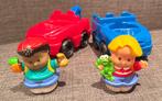 Fisher price 2 voertuigen en 2 figuurtjes, Kinderen en Baby's, Speelgoed | Fisher-Price, Ophalen, Gebruikt, Auto of Voertuig