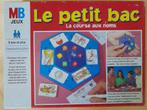 Jeu: Le petit bac, Enlèvement ou Envoi