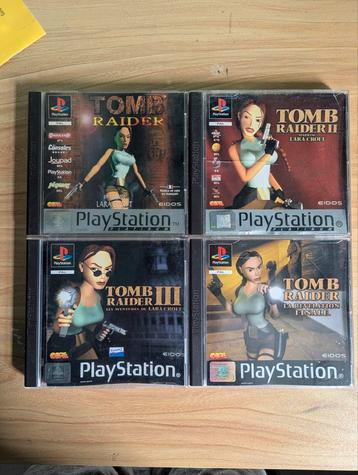 Tomb raider pack 1,2,3,4 playstation 1. beschikbaar voor biedingen