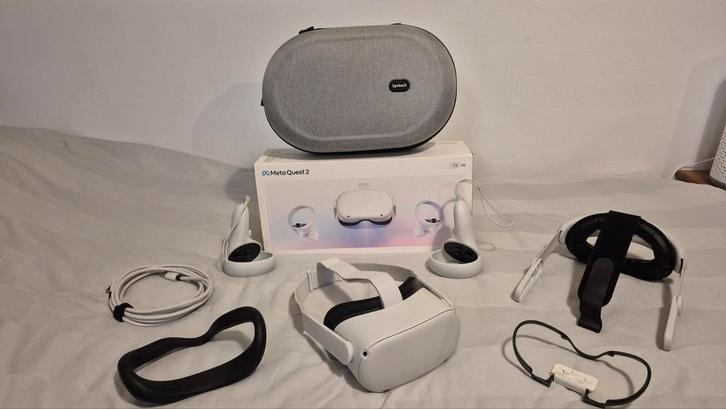 Meta Quest 2 128GB *volledig pakket*, Games en Spelcomputers, Virtual Reality, Zo goed als nieuw, Overige platformen, VR-bril