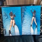 3D swimming free canvas op frame 40 x 60 cm, nieuw. Luxe art, Huis en Inrichting, Woonaccessoires | Schilderijen, Tekeningen en Foto's