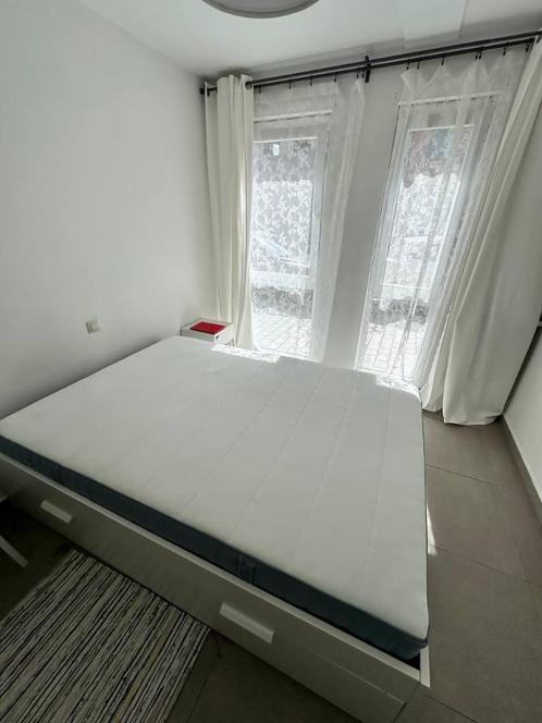 Selling bed  BRIMNES  140*200 plus mattress Vesteroy, Huis en Inrichting, Slaapkamer | Bedden, Gebruikt, Tweepersoons, 140 cm