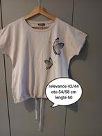 Toffe katoenen Blouze relevance 42, Beige, Maat 42/44 (L), Ophalen of Verzenden, Zo goed als nieuw