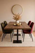 Tafel steigerhout met zwart metalen poten, Huis en Inrichting, Ophalen