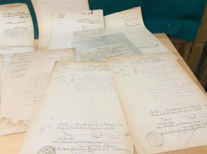 Documenten Tijdperk LEOPOLD II, Verzamelen, Militaria | Algemeen, Ophalen