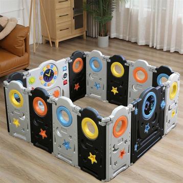 Baby Vivo box Neo zwart - grondbox - speelbox- playpen-kruip