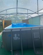 Intex zwembad L5,49xB2,74xH1,32 + warmtepomp, Gebruikt, 200 tot 300 cm, Rechthoekig, Ophalen