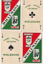 4 S K AZEN WIELEMANS MET REKLAME, Verzamelen, Ophalen of Verzenden, Nieuw, Speelkaart(en)