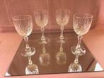 4 verres à vin sur pied Cristal d'Arques 12,50 cl., Antiquités & Art, Enlèvement ou Envoi