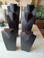 40 kettingdisplay's zwart hout in 30, 40,50 cm, Aankleding binnen, Ophalen of Verzenden, Gebruikt, Inrichting