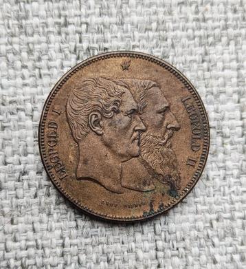 10 Centimes Leopold I & II, 50jaar België beschikbaar voor biedingen