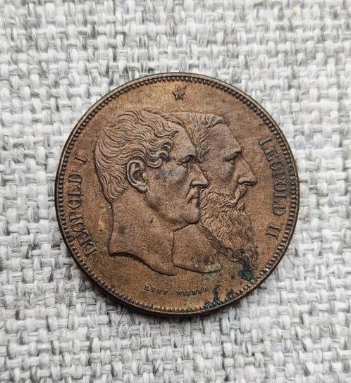 10 Centimes Leopold I & II, 50jaar België, Postzegels en Munten, Munten | België, Losse munt, Ophalen