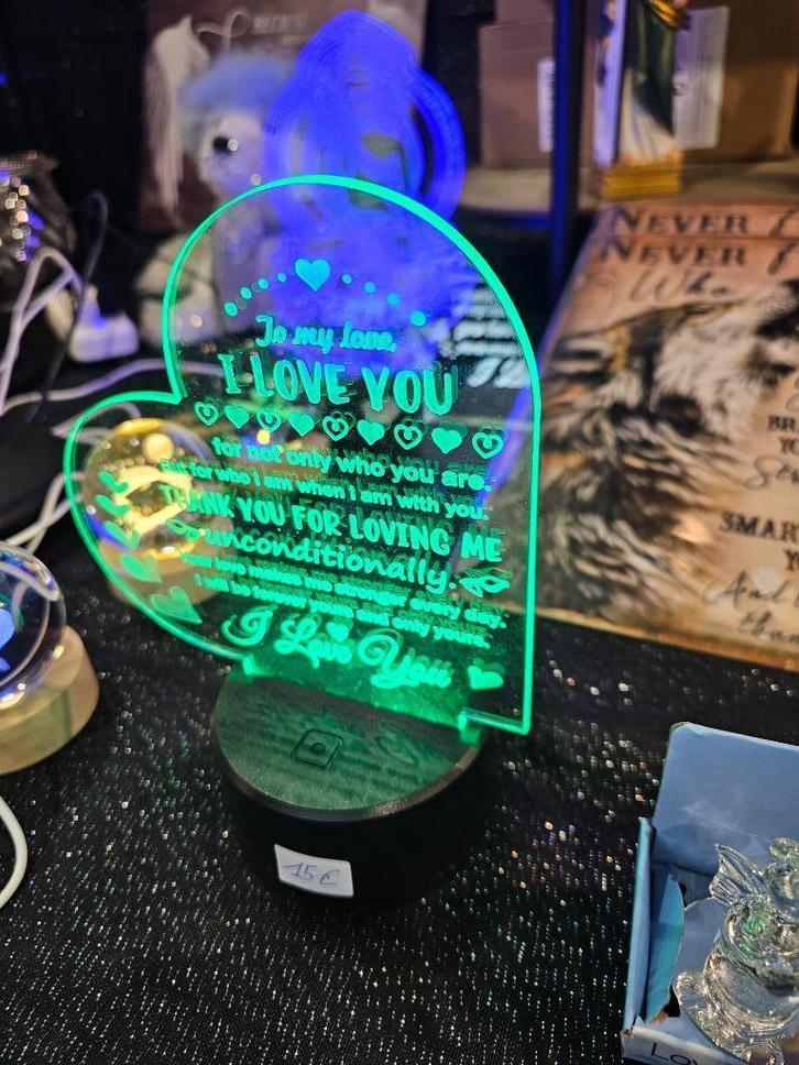 Uitverkoop lot 49 3D plaatjes in alle vormen en teksten, Maison & Meubles, Lampes | Lampes de table, Neuf, Moins de 50 cm, Synthétique