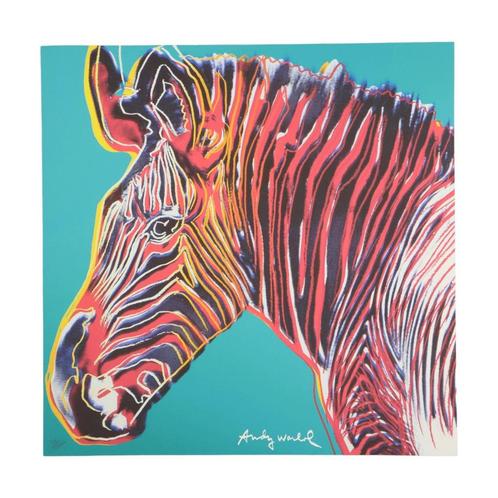 Offset Litho Naar Andy Warhol Grevy’s Zebra 201/2400 Pop Art, Antiek en Kunst, Kunst | Litho's en Zeefdrukken, Ophalen of Verzenden