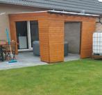 Overkapping voor jacuzzi 3,30 breed op 3,90 lang met 3 deure, Ophalen, Zo goed als nieuw