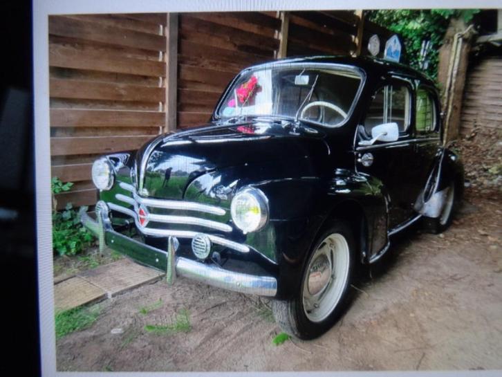 Oldtimer Renaul CV 1954, Auto's, Renault, Particulier, Overige modellen, Benzine, 4 deurs, Handgeschakeld, Zwart, Grijs, Stof
