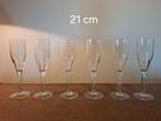 Lot de 6 flutes à champagne Val Saint Lambert signées, Antiek en Kunst, Ophalen
