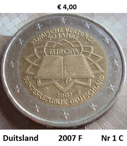 2 Euromunten Duitsland F, Postzegels en Munten, Munten | Europa | Euromunten, Losse munt, 2 euro, Duitsland, Ophalen of Verzenden