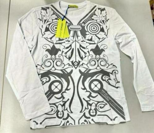 VERSACE Jeans T-shirt lange mouwen Nieuw + Labels + Code, Kleding | Heren, T-shirts, Nieuw, Maat 46 (S) of kleiner, Wit, Ophalen of Verzenden