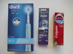Oral-B Pro 1 3D White + 2 brossettes Oral B + 1 dentifrice, Nieuw, Tandenborstel, Ophalen of Verzenden