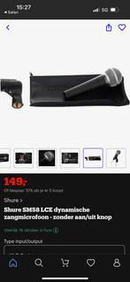 Shure sm58, Muziek en Instrumenten, Microfoons, Ophalen of Verzenden, Zo goed als nieuw
