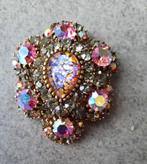 Antieke broche met steentjes, Handtassen en Accessoires, Broches, Overige materialen, 4 tot 7 cm, Gebruikt, Ophalen