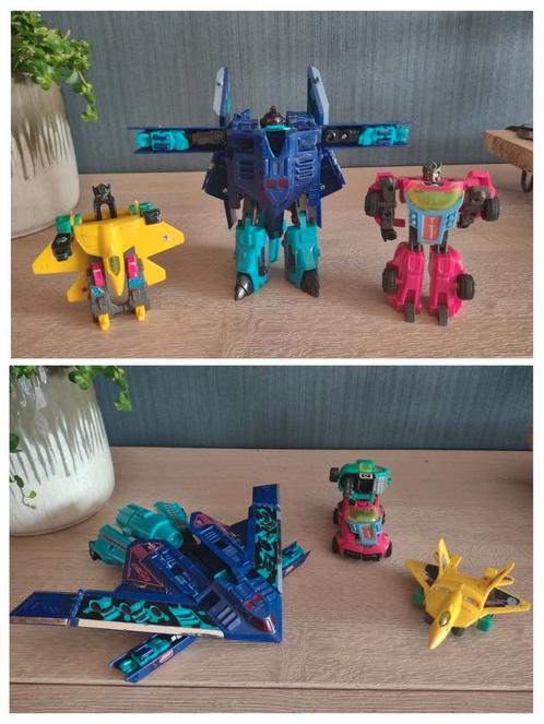 3 Transformers figuren uit de jaren 90, Kinderen en Baby's, Speelgoed | Actiefiguren, Gebruikt, Ophalen of Verzenden