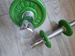 2 stalen halters van 1 kg, Ophalen, Zo goed als nieuw, Buik