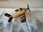 ️ Avion décoratif en bois & métal – style vintage, Ophalen, Zo goed als nieuw