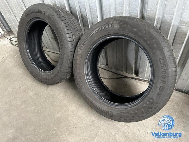 6mm! Zomerbanden 235/60R18 Continental PremiumContact 6, Auto-onderdelen, Banden en Velgen, Band(en), Zomerbanden, 18 inch, 235 mm