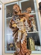 PastelMadonna met Kind antieke engel - 53 cm, Antiek en Kunst, Ophalen of Verzenden