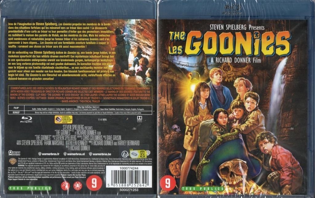 Les goonies (the goonies) (blu-ray) neuf , cello, CD & DVD, Blu-ray, Neuf, dans son emballage, Aventure, Enlèvement ou Envoi