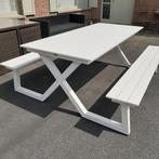 Aluminium picknicktafel  in nieuwstaat, Jardin & Terrasse, Tables de pique-nique, Enlèvement ou Envoi, Neuf, Aluminium