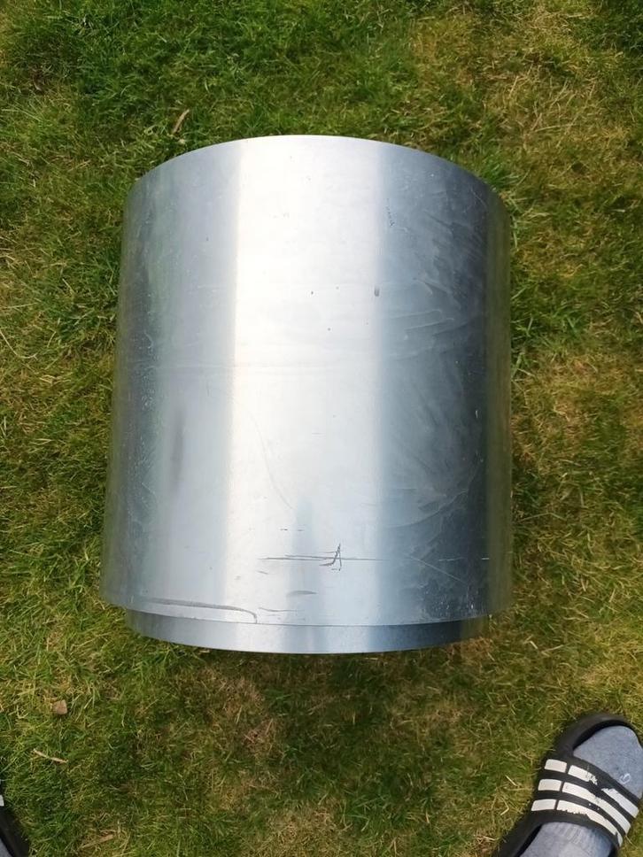 Pot de fleurs en acier massif (inoxydable) 40 diamètre 37 cm, Jardin & Terrasse, Pots de fleurs, Utilisé, Métal, Intérieur, Balcon