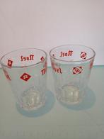 Twee oude kleine glazen, verschillende Workers Reunited, Ophalen of Verzenden, Zo goed als nieuw, Glas of Glazen, Overige merken