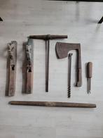 Lot 2 : 6 anciens outils de menuisier, Antiquités & Art, Enlèvement
