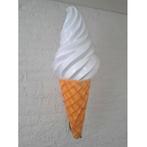Softijs ijsje 90 cm - softijsje polyester met muurbeugel, Nieuw, Ophalen of Verzenden