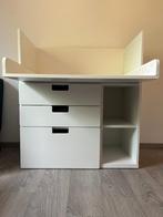 Ikea commode - bureau wit (Smastad), Kinderen en Baby's, Ophalen, 70 cm of meer, Zo goed als nieuw, 75 tot 100 cm