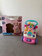 VTech loopwagen roze, Ophalen, Zo goed als nieuw, Met geluid