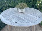 Tuintafel rond 180cm, Tuin en Terras, Tuintafels, Ophalen, Gebruikt, Rond, Hout