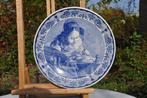 plat mural delft  decor dentelière  (46), Antiquités & Art, Enlèvement ou Envoi